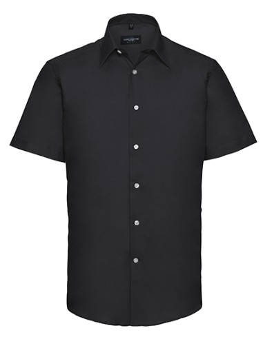 R-R-923M-0-Mens Short Sleeve Easy Care Tailored Oxford Shirt